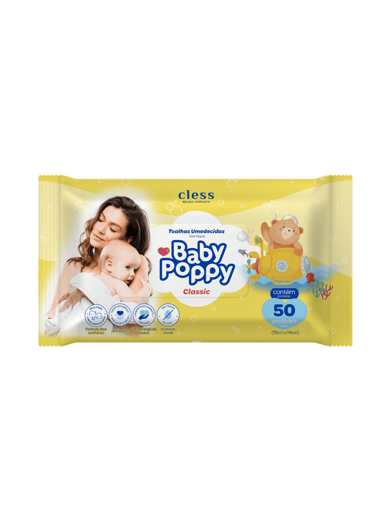 Baby-Poppy-Toalhas-Umedecidas-Classic-50-unidades