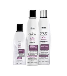 Kit Salon Opus Pós Química 3pc (Sh 350ml + Cond 350ml + L-in 250ml)
