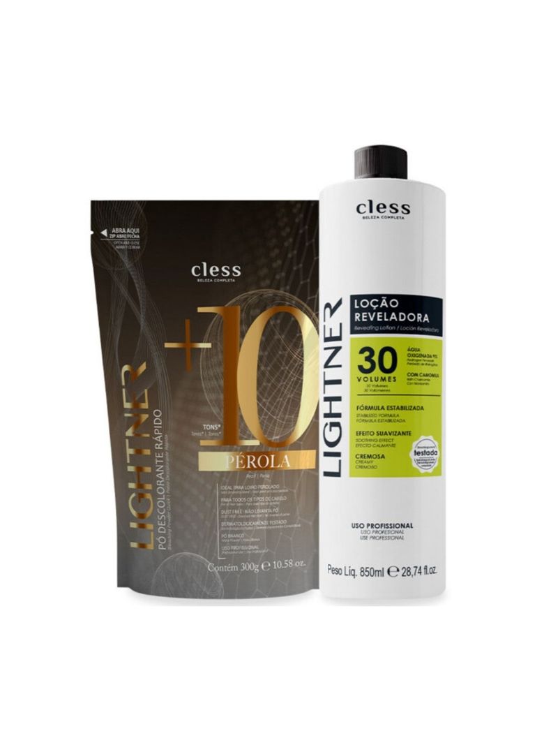 Kit-Lightner-2pc--Agua-Oxigenada-30vol-850ml---Po-Descolorante-300g-