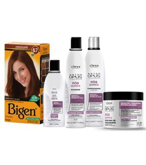 Kit Bigen 5pc (Tintura Chocolate + Sh + Cond + L-in + Masc)