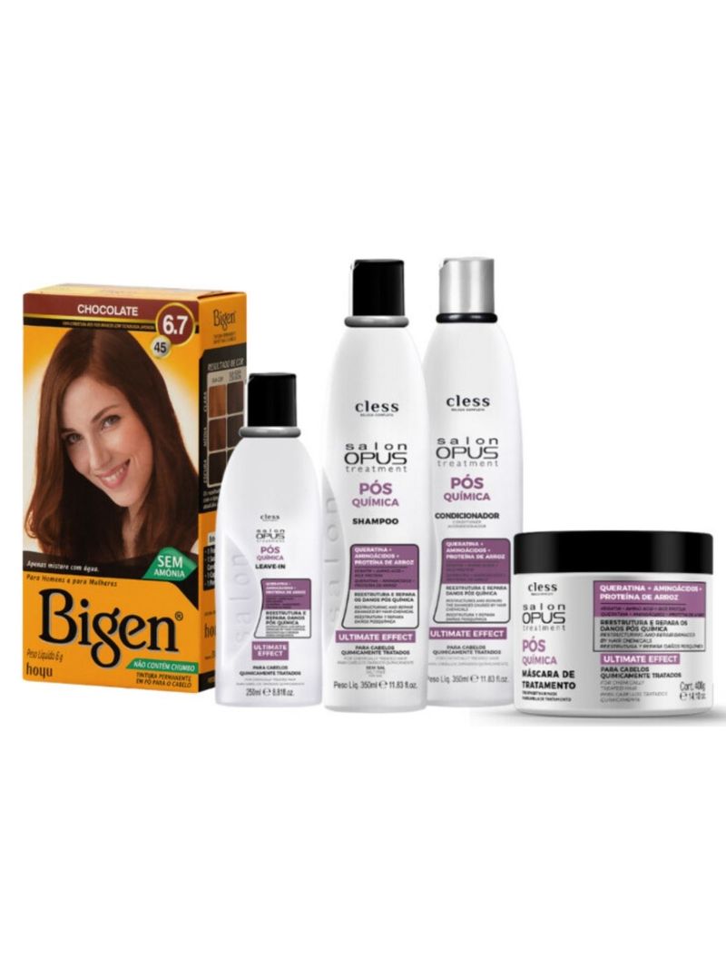 Kit-Bigen-5pc--Tintura-Chocolate---Sh---Cond---L-in---Masc-