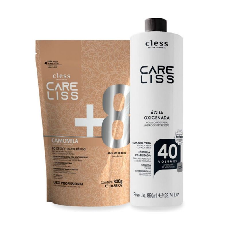 Kit-Profissional-Care-Liss--Agua-Ox-40vol-850ml---Po-Desc-300g-