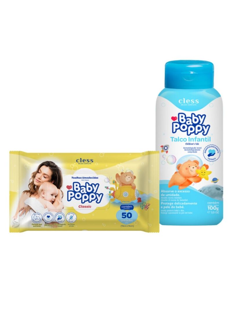 Kit-Higiene-Baby-Poppy-2pc--Toalha-Umedecida-50un---Talco-100g-