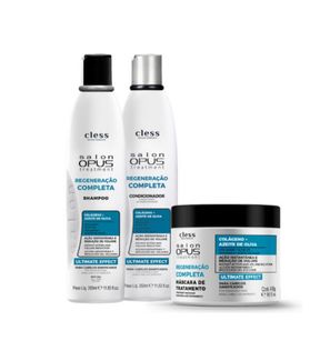 Kit Salon Opus Regeneração Completa 3pc (Sh + Cond + Masc)