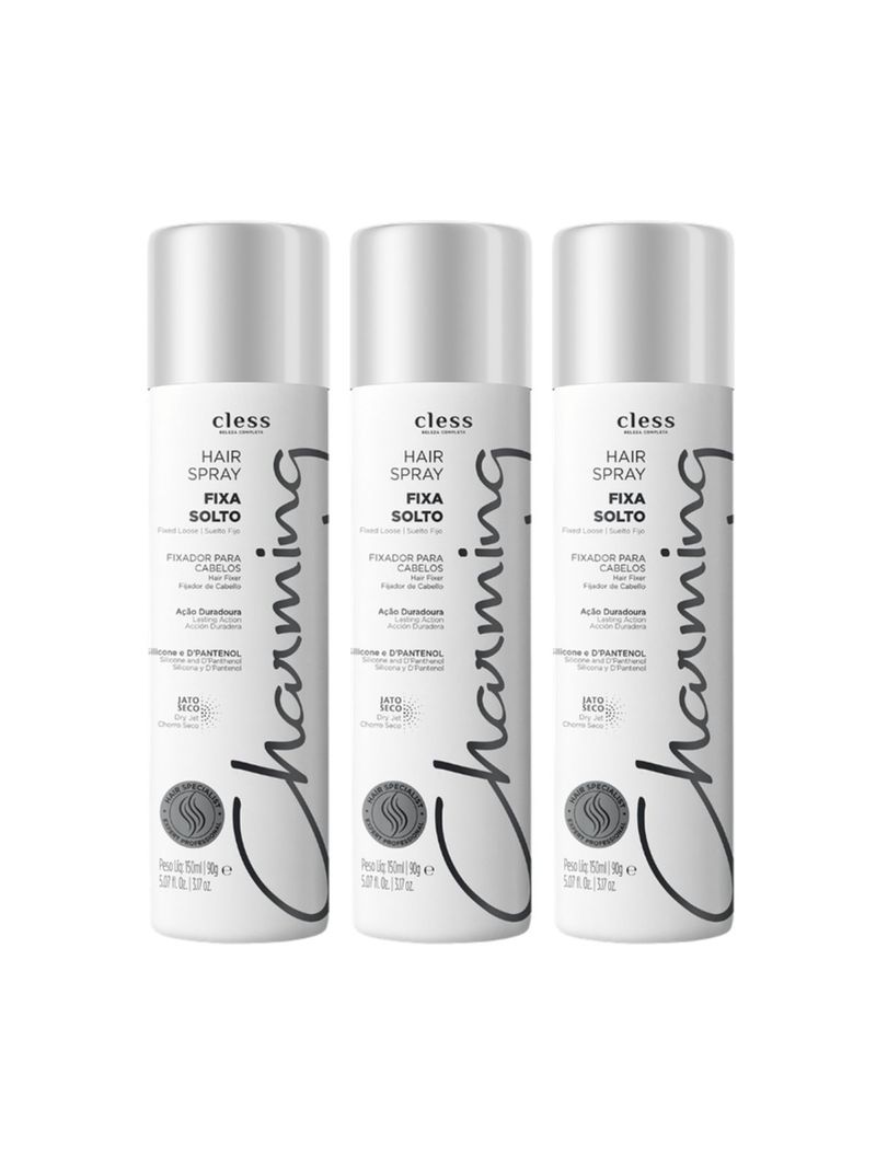 Kit-Hair-Spray-Charming-Normal-Fixa-Solto-150ml-3-unidades