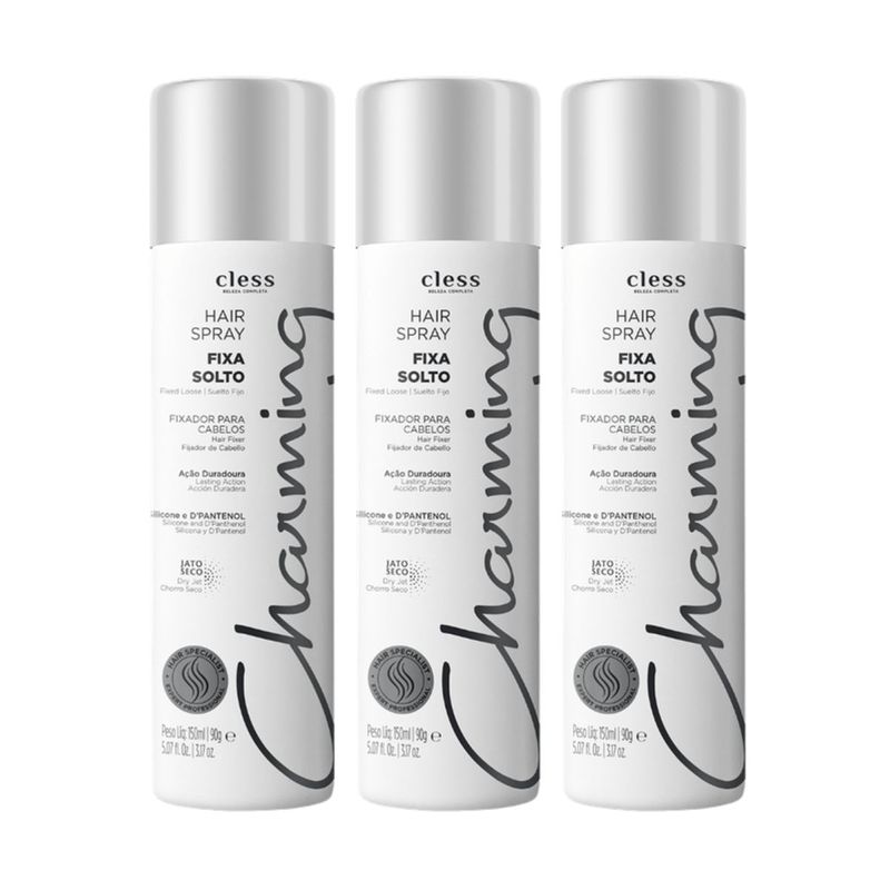 Kit-Hair-Spray-Charming-Normal-Fixa-Solto-150ml-3-unidades