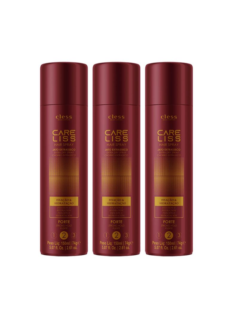 Kit-Hair-Spray-Care-Liss-Forte-150ml-3-unidades