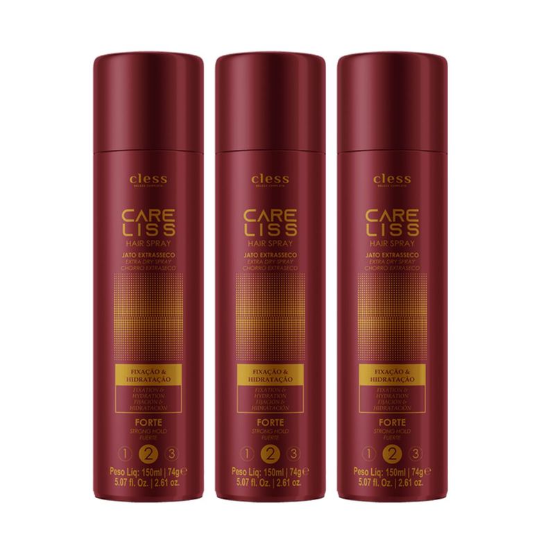 Kit-Hair-Spray-Care-Liss-Forte-150ml-3-unidades