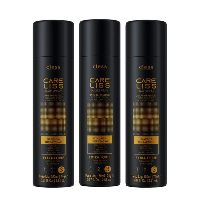 Kit-Hair-Spray-Care-Liss-Extra-Forte-150ml-3-unidades