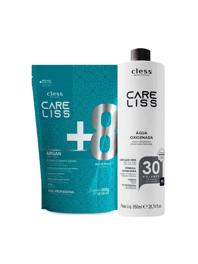 Kit-Profissional-Care-Liss--Agua-Ox-30vol-850ml---Po-Desc-300g-