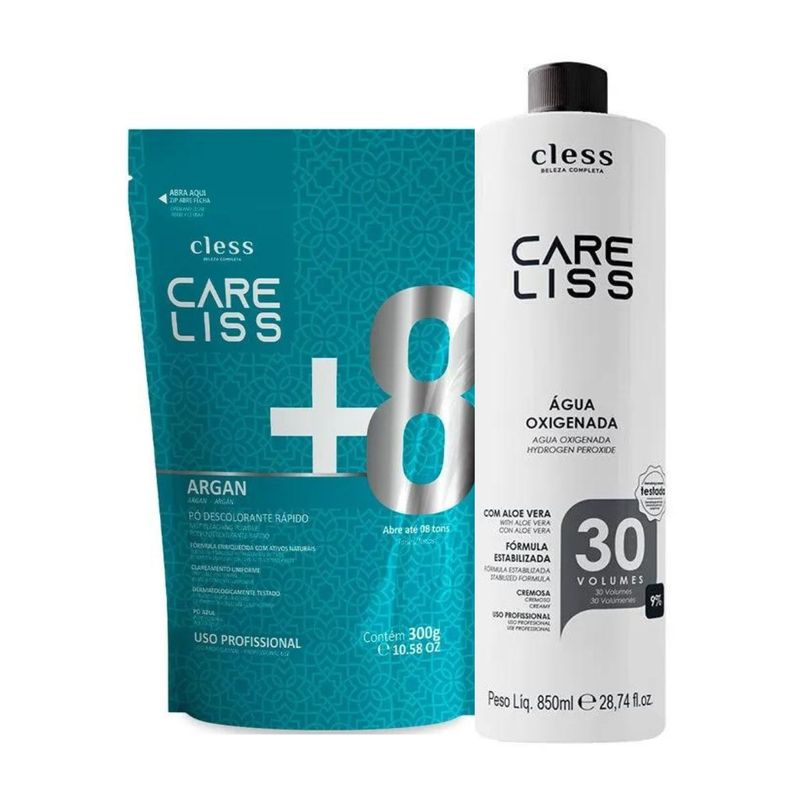 Kit-Profissional-Care-Liss--Agua-Ox-30vol-850ml---Po-Desc-300g-