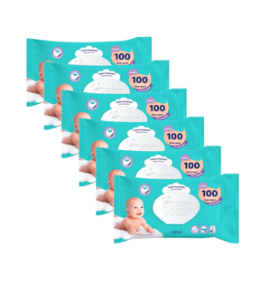 Kit Lenço Umedecido Baby Poppy Sensitive 600 lenços (6x100)