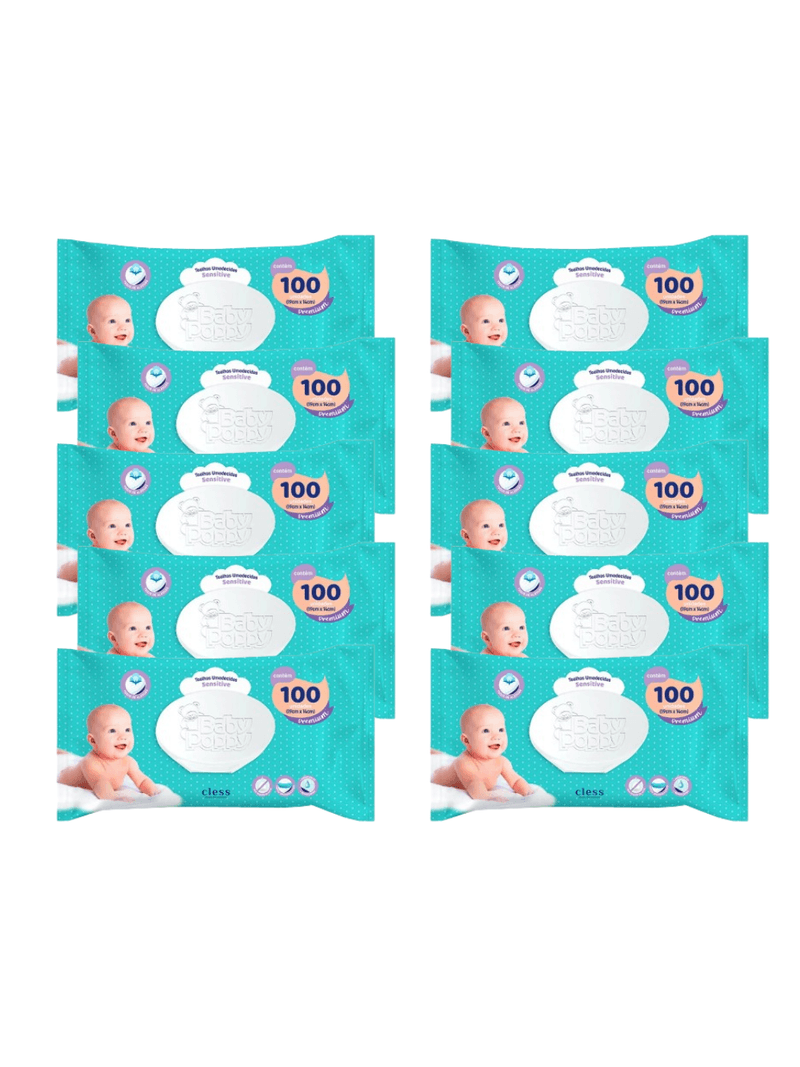 Kit-Lenco-Umedecido-Baby-Poppy-Sensitive-1000-lencos--10x100-