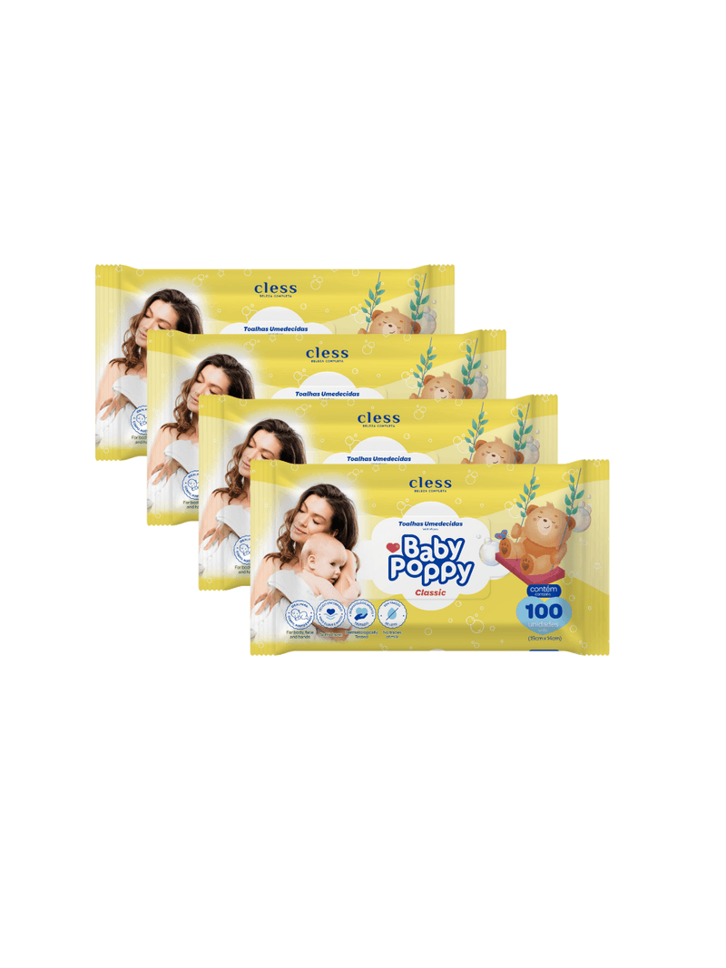Kit-Lenco-Umedecido-Baby-Poppy-Classic-400-lencos--4x100-