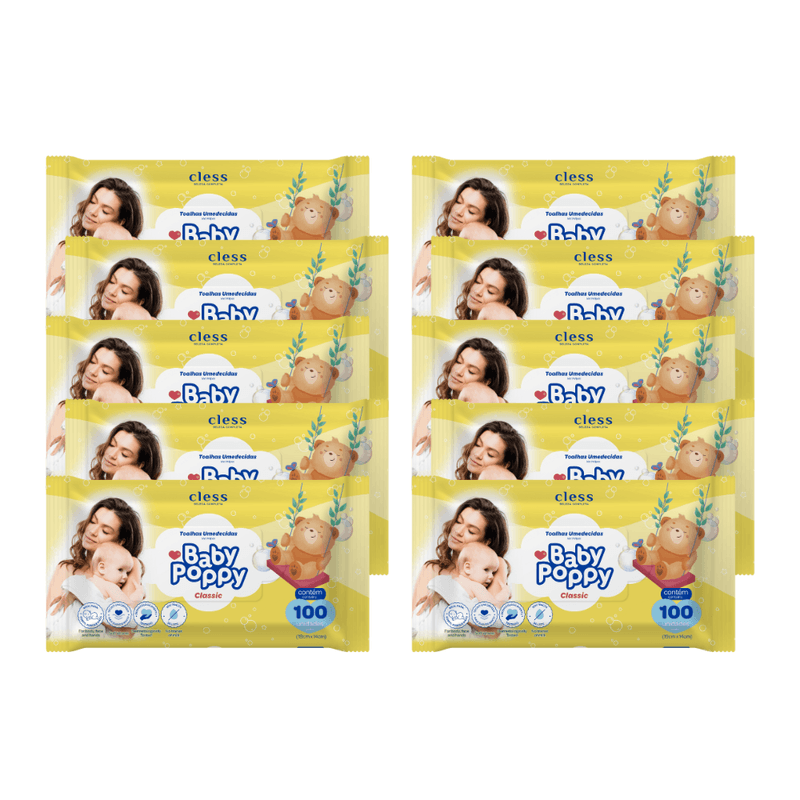 Kit-Lenco-Umedecido-Baby-Poppy-Classic-1000-lencos--10x100-