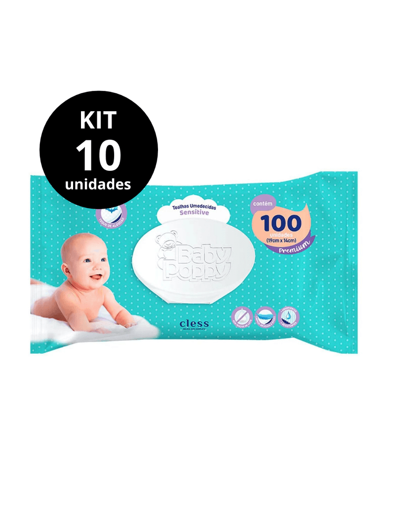 Kit-Lenco-Umedecido-Baby-Poppy-Sensitive-1000-lencos--10x100-