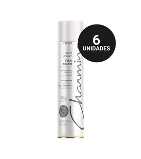 Kit Profissional Hair Spray Charming Normal Fixa Solto (6x400ml)