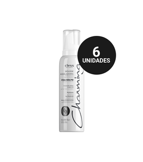 Kit Profissional Mousse Modeladora Charming Normal Fixa Solto (6x140ml)