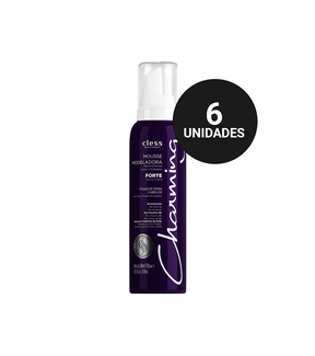 Kit Profissional Mousse Modeladora Charming Forte (6x140ml)