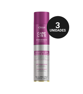 Kit Profissional Spray Secante de Esmalte Care Liss (3x400ml)