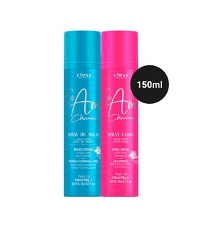 Kit Spray Argan + Spray Gloss Eu Amo Charming 150ml