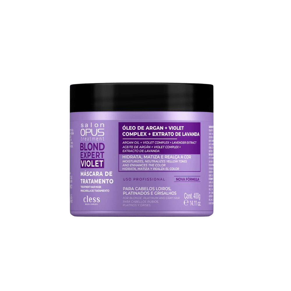 Salon Opus Máscara de Tratamento Blond Expert Violet 400g - Cless