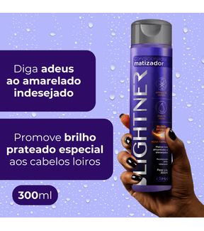 Kit Matização Blond Violet e Descolorante de Pelos Banho de Lua Lightner