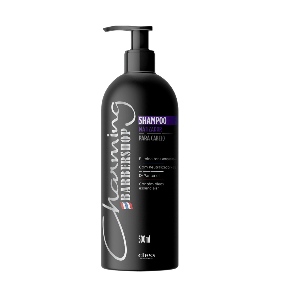 Shampoo Masculino Matizador Barbershop Charming 500ml