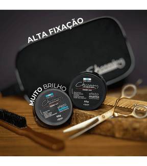 Cera para cabelo Brilho extremo Fixação extra forte  Barbershop 65g