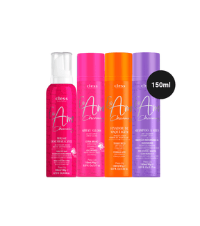 Kit Fixador + Shampoo Seco + Mousse Desemb. + Spray Gloss