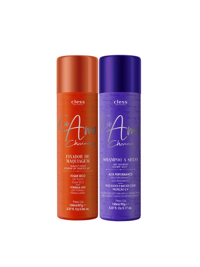Kit-Shampoo-a-seco-150ml---Fixador-de-maquiagem-Eu-Amo-Charming-150ml