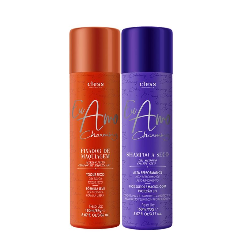 Kit-Shampoo-a-seco-150ml---Fixador-de-maquiagem-Eu-Amo-Charming-150ml