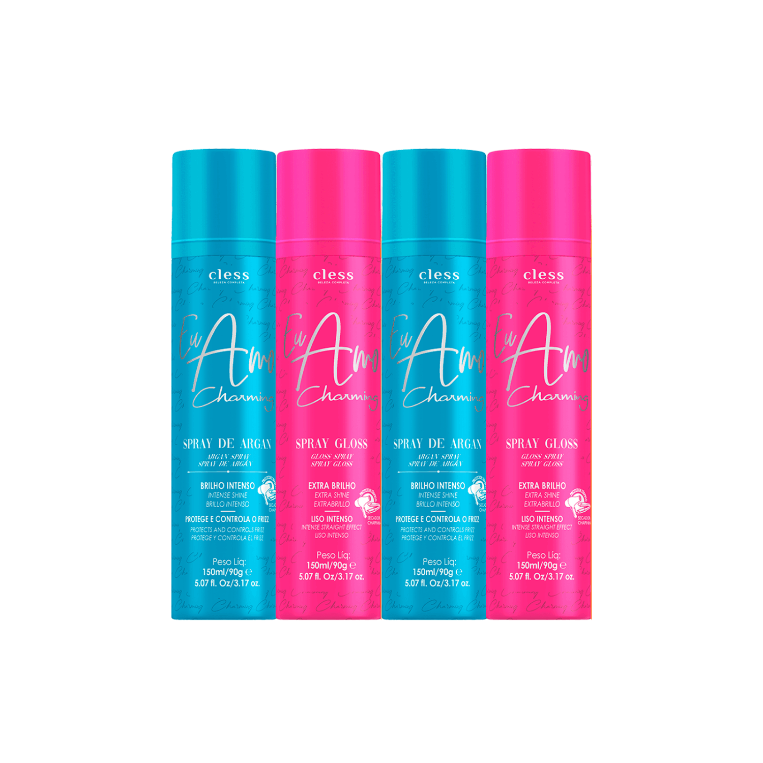 Kit Duplo Spray Argan + Spray Gloss