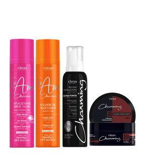Kit Fixador e Gloss pomada modeladora fixador de maquiagem