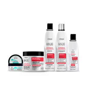 Kit Salon Opus Nutrição & Crescimento e Oleo de Coco Salon Opus
