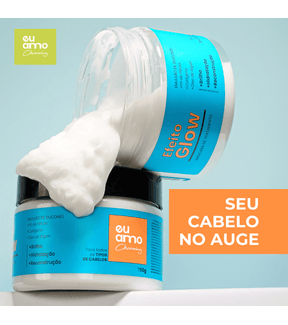 Mascara de Tratamento Argan Efeito Glow Eu Amo Charming 250g