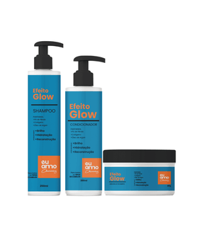 Kit Tratamento Argan Efeito Glow Completo Eu Amo Charming