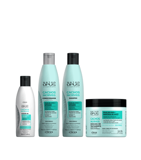 Kit Cachos Incríveis Shampoo Condicionador e Mascara Salon Opus