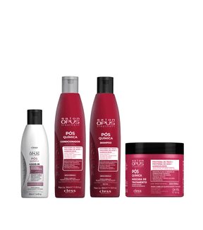 kit Pós Química Shampoo Condicionador e mascara Salon Opus