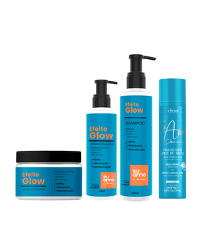 Kit Tratamento Argan Efeito Glow Completo Eu Amo Charming